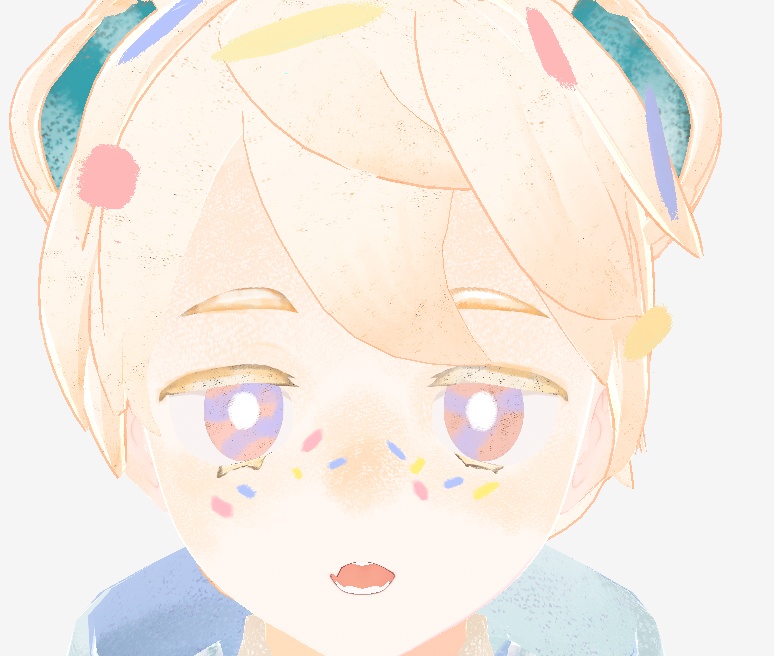 (無料あり)【VRoid向け瞳テクスチャ】アイス屋さんのアイテクスチャ