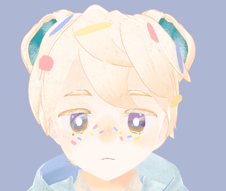 (無料あり)【VRoid向け瞳テクスチャ】ドーナツ屋さんのアイテクスチャ