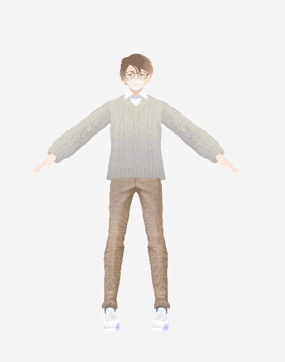 【VRoid / VRM model】シロ 無料アバター Free