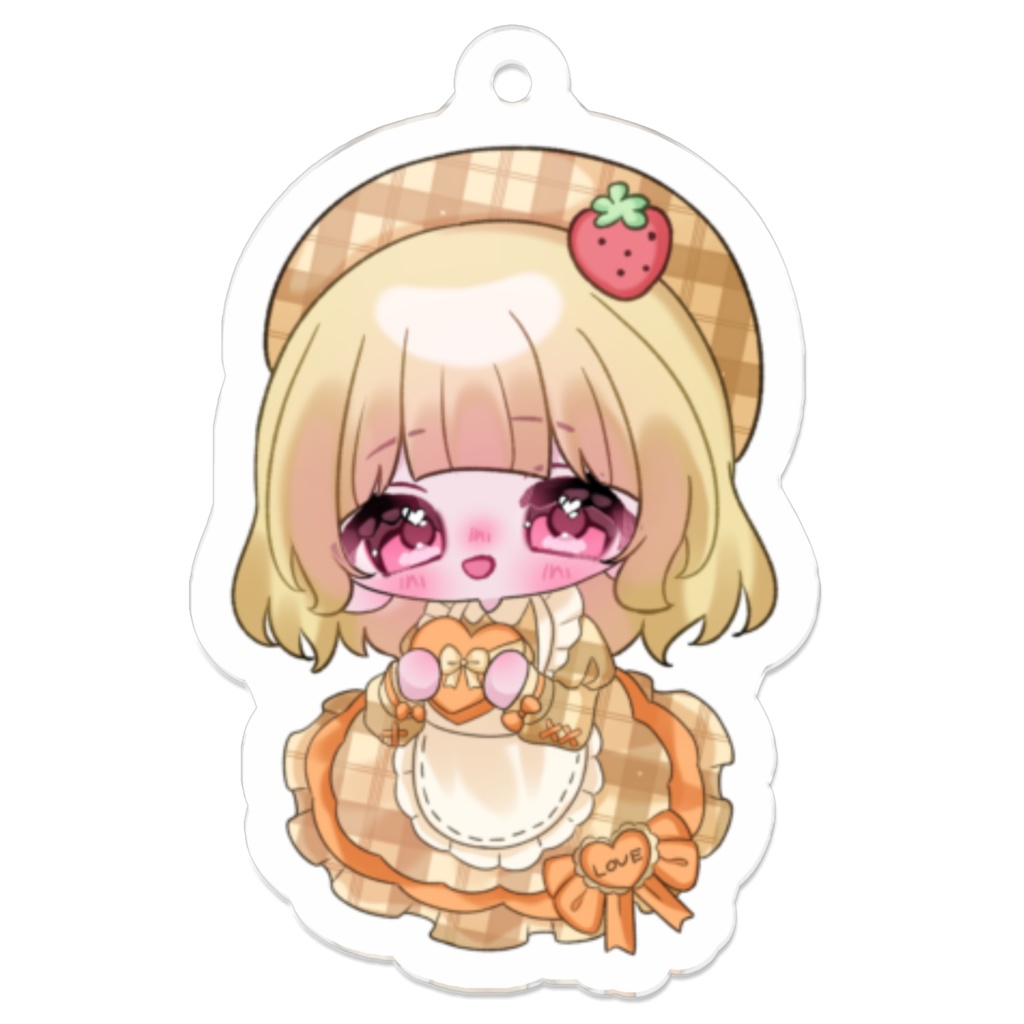 夢実苺恋バレンタインアクキーverミニキャラ