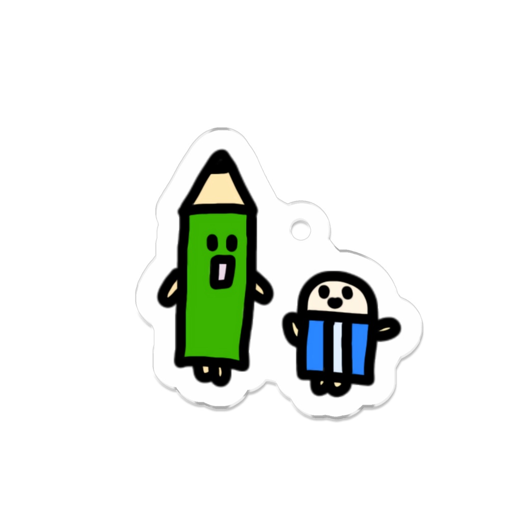 えんぴつくんと消しゴムくん　キーホルダー