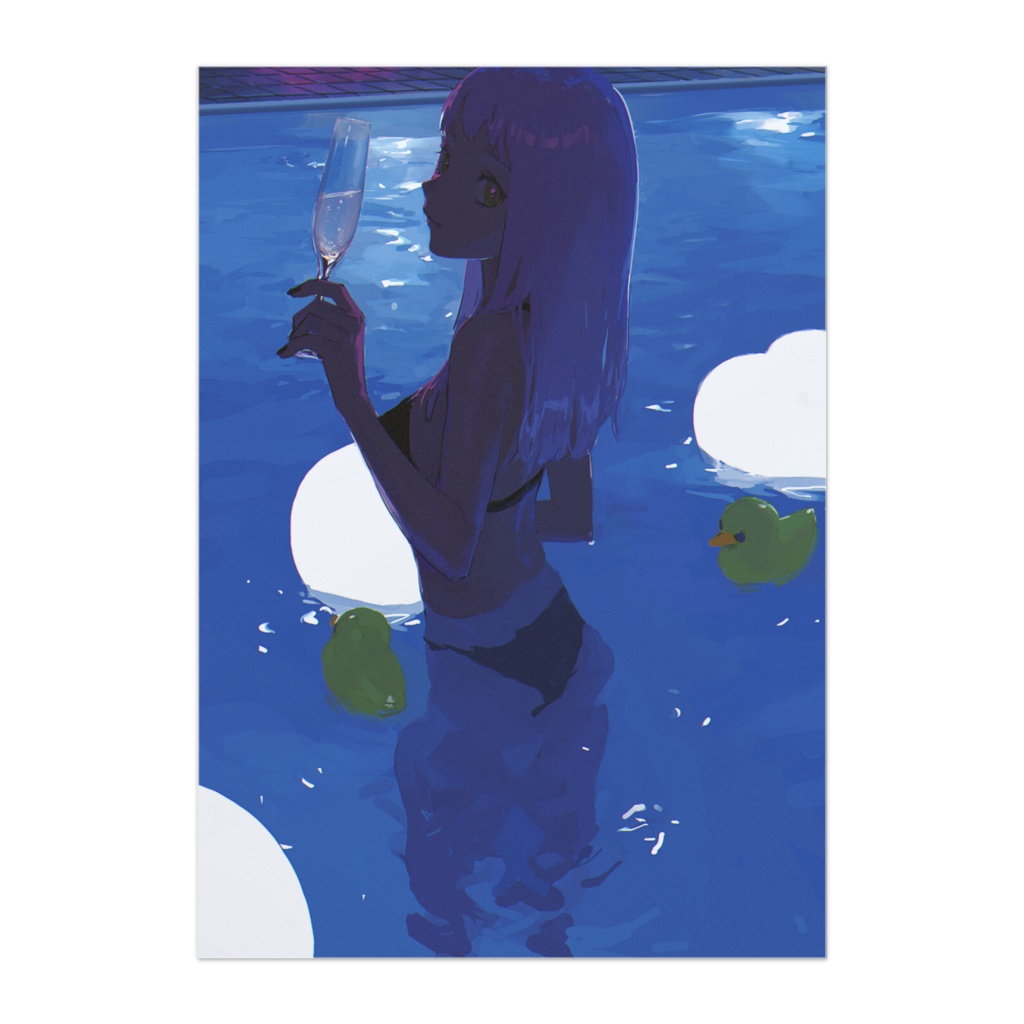 night pool ポスター