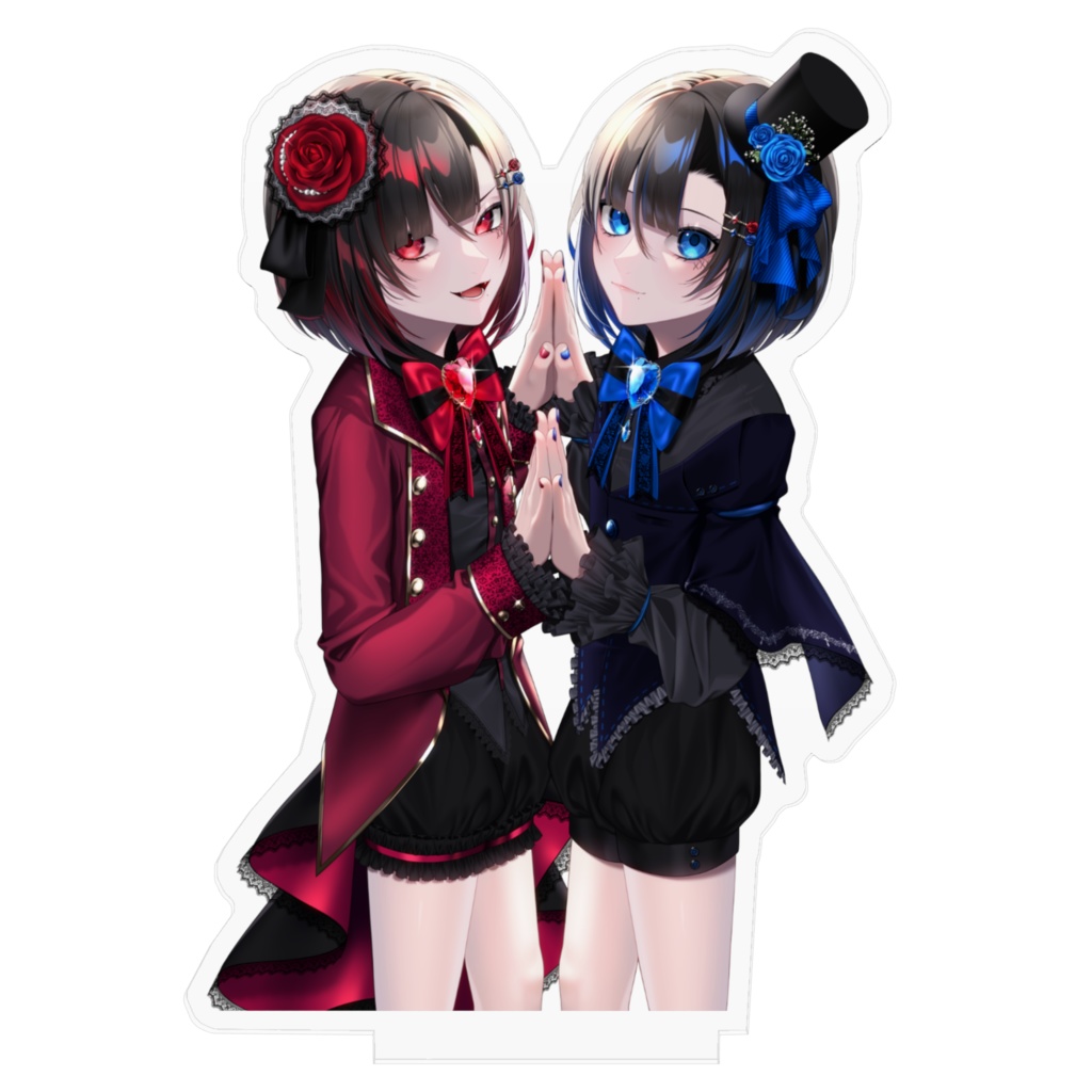 祝活動3周年記念グッズ‼️赤ゴス×青ゴスアクリルスタンド
