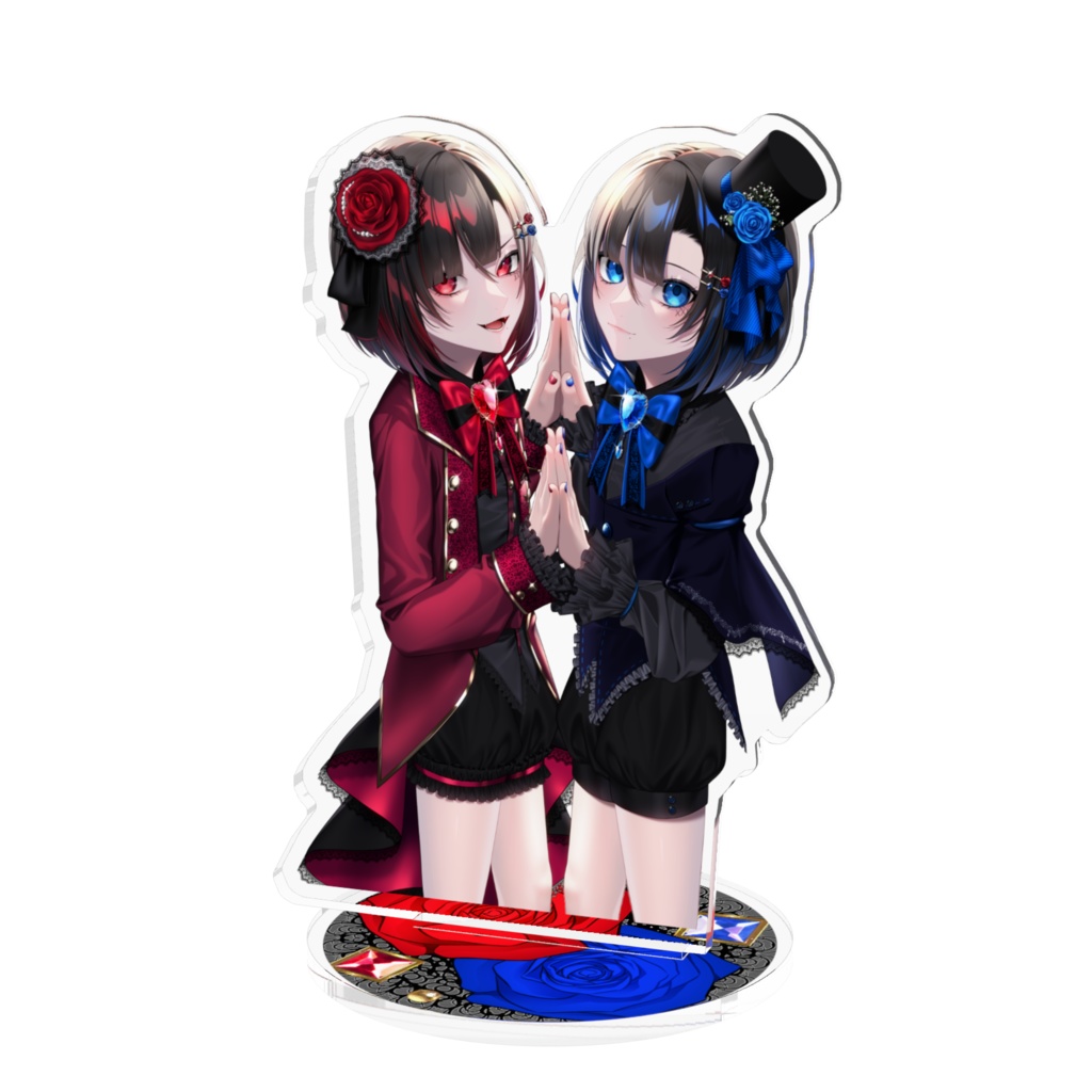 祝活動3周年記念グッズ‼️赤ゴス×青ゴスアクリルスタンド