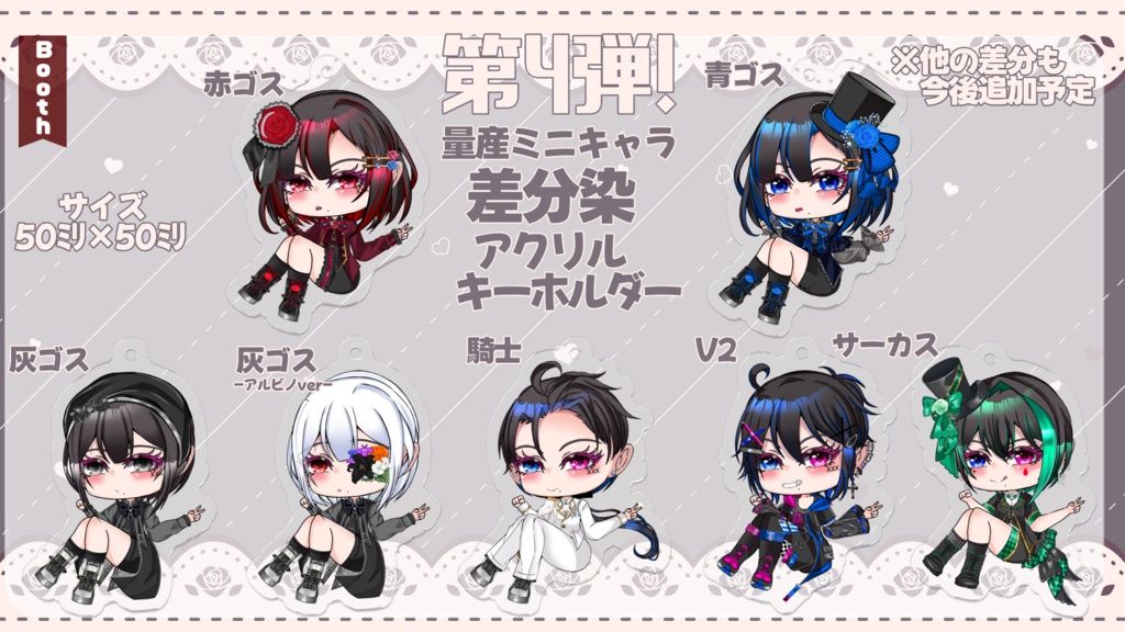 第4弾‼️ミニキャラ量産差分染