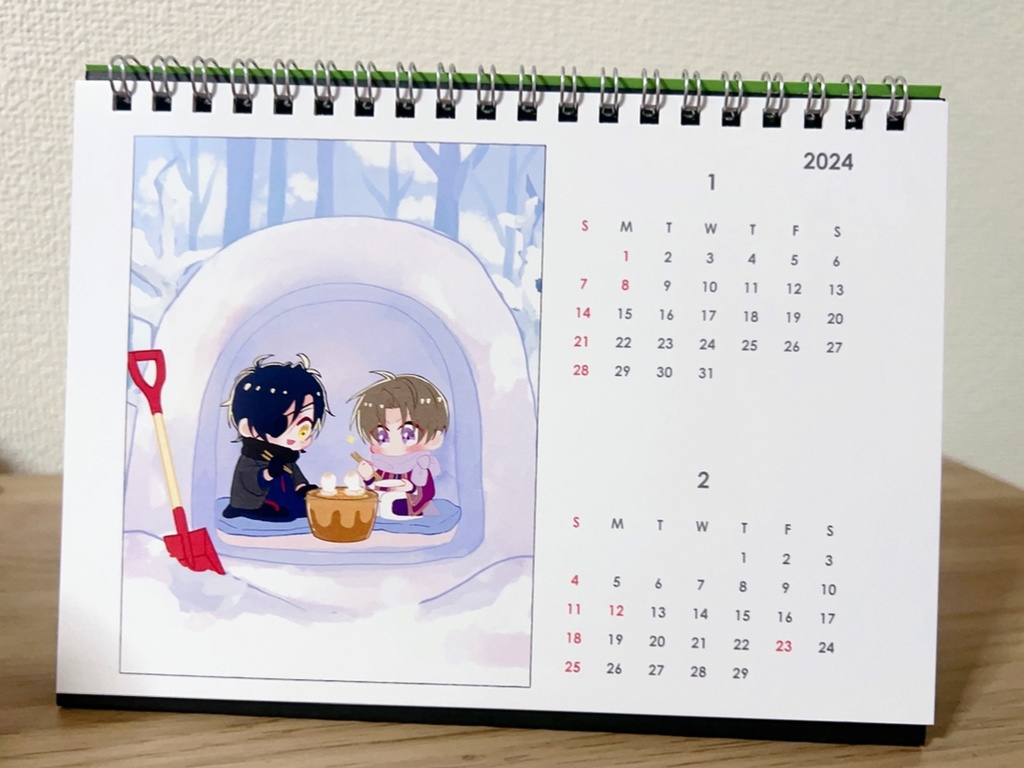 燭へし2024年カレンダー