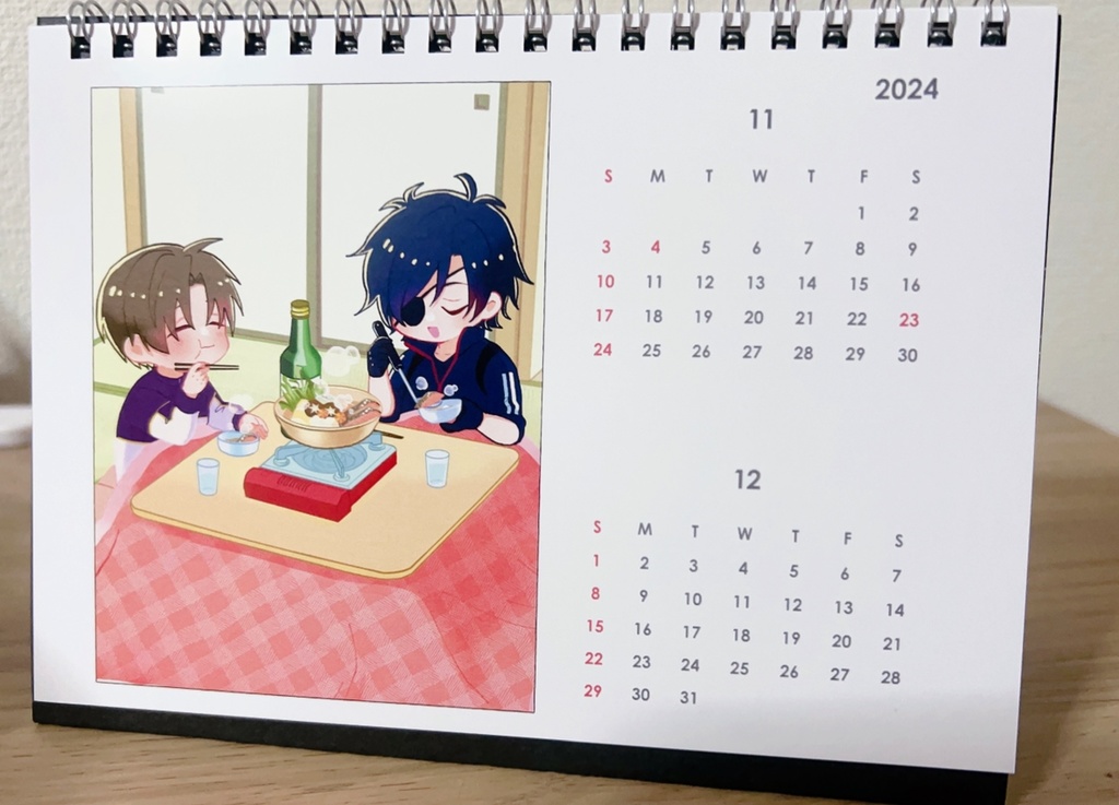 燭へし2024年カレンダー