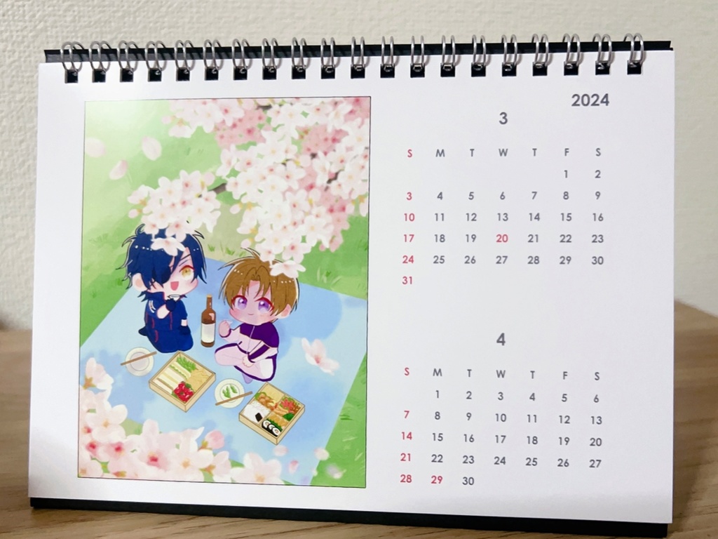 燭へし2024年カレンダー