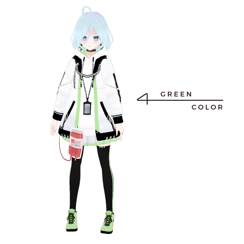 【無料版有・Vroid正式版】輸血パーカーセット