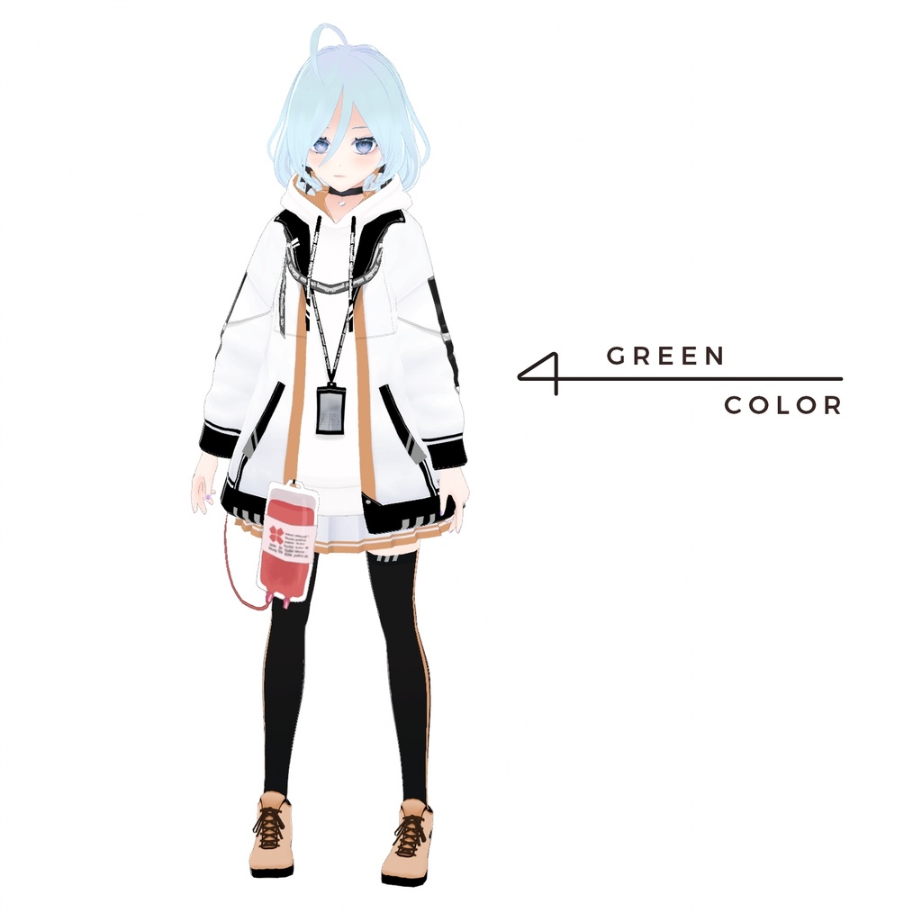 【無料版有・Vroid正式版】輸血パーカーセット