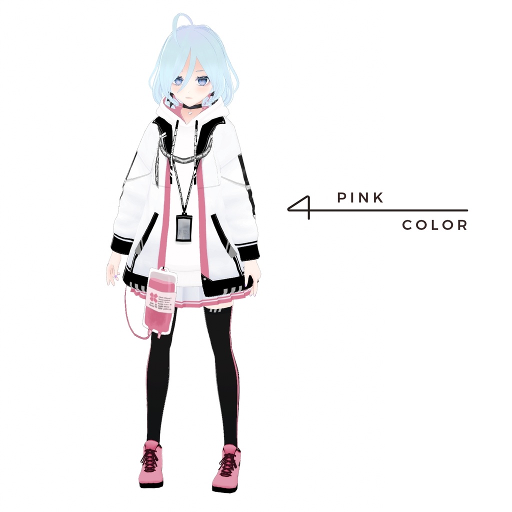 【無料版有・Vroid正式版】輸血パーカーセット