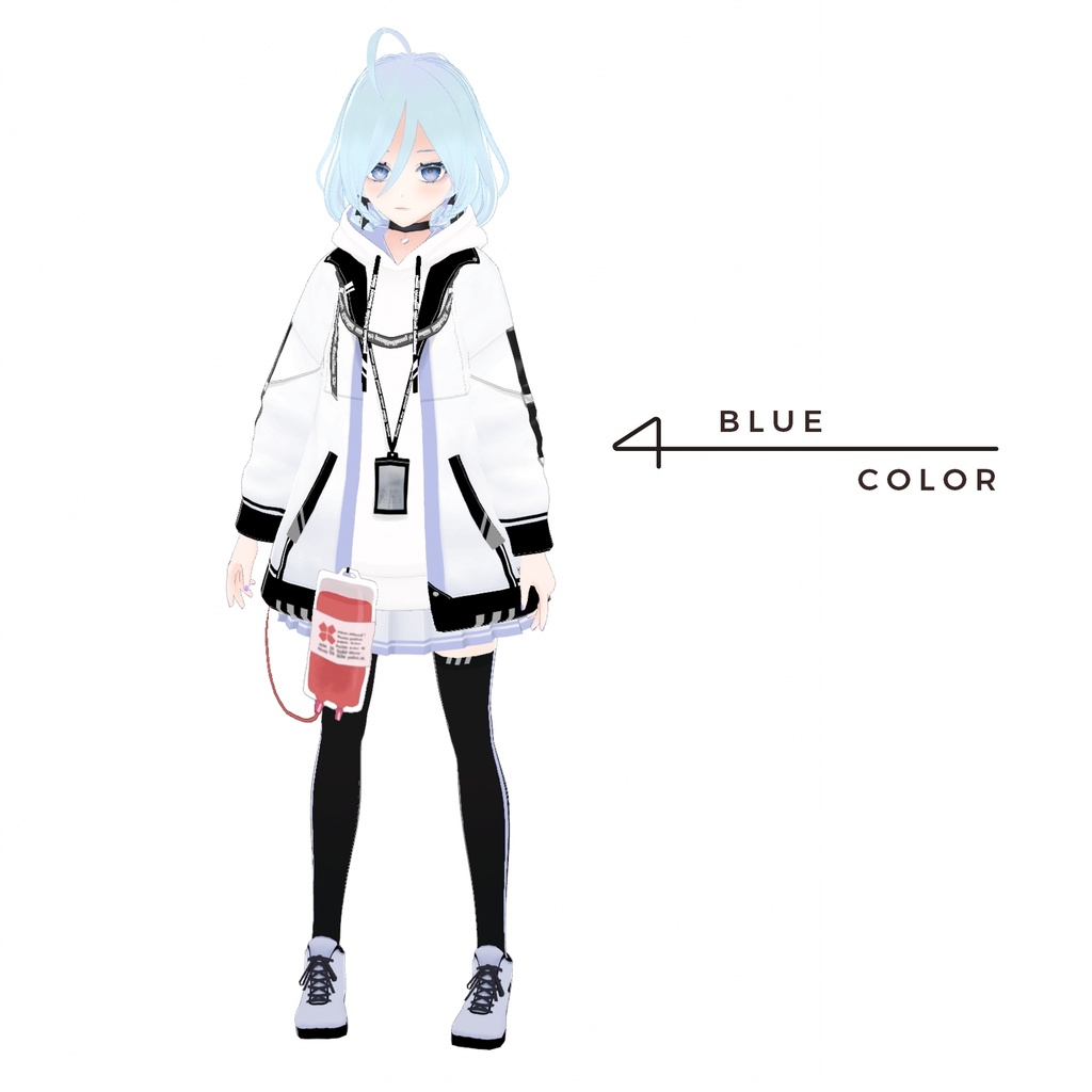 【無料版有・Vroid正式版】輸血パーカーセット