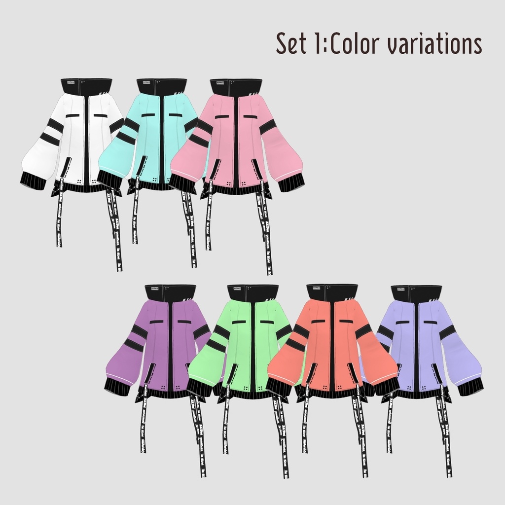 【Vroid正式版】パーカーセット