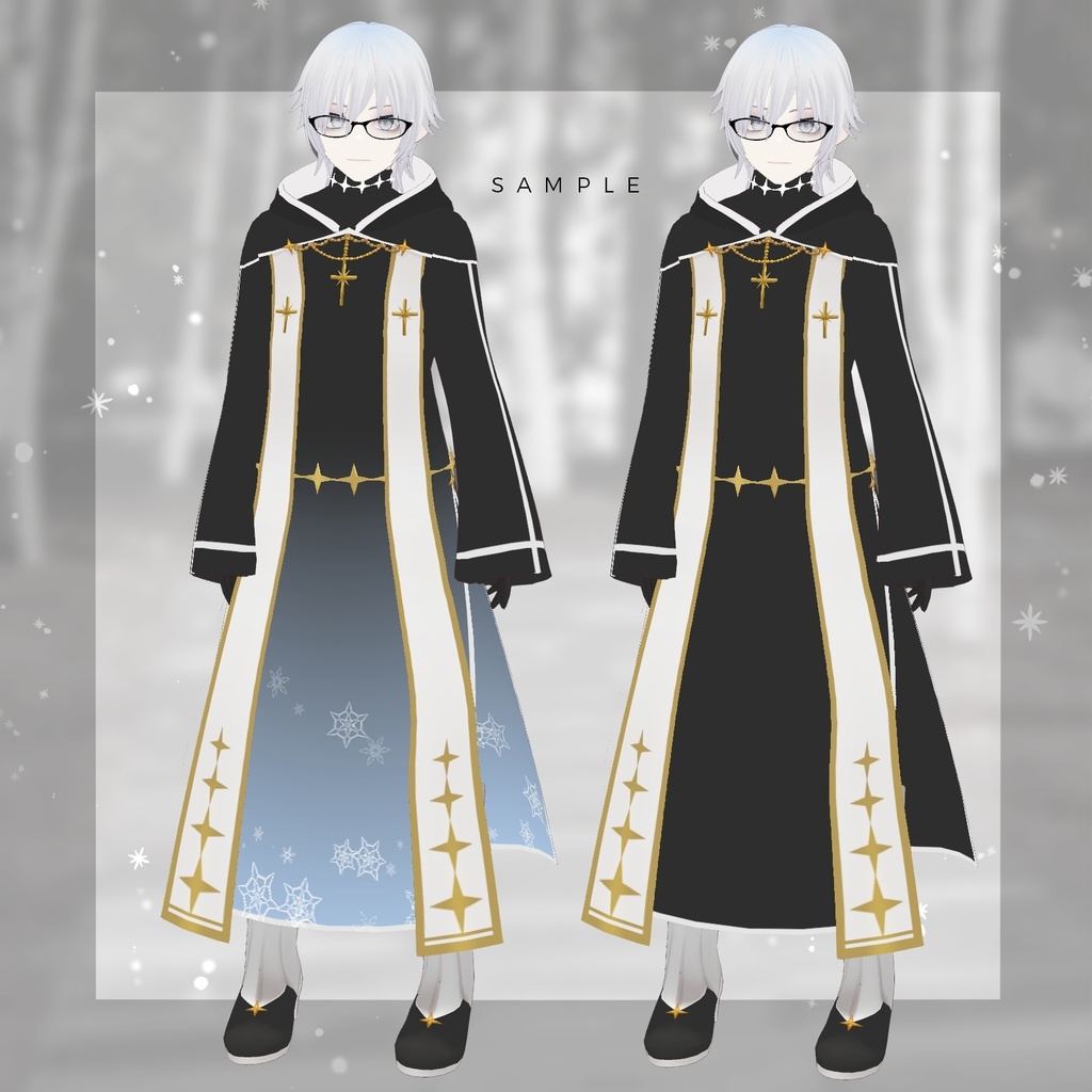 【VRoid正式版】ファンタジー衣装・聖職者コートA