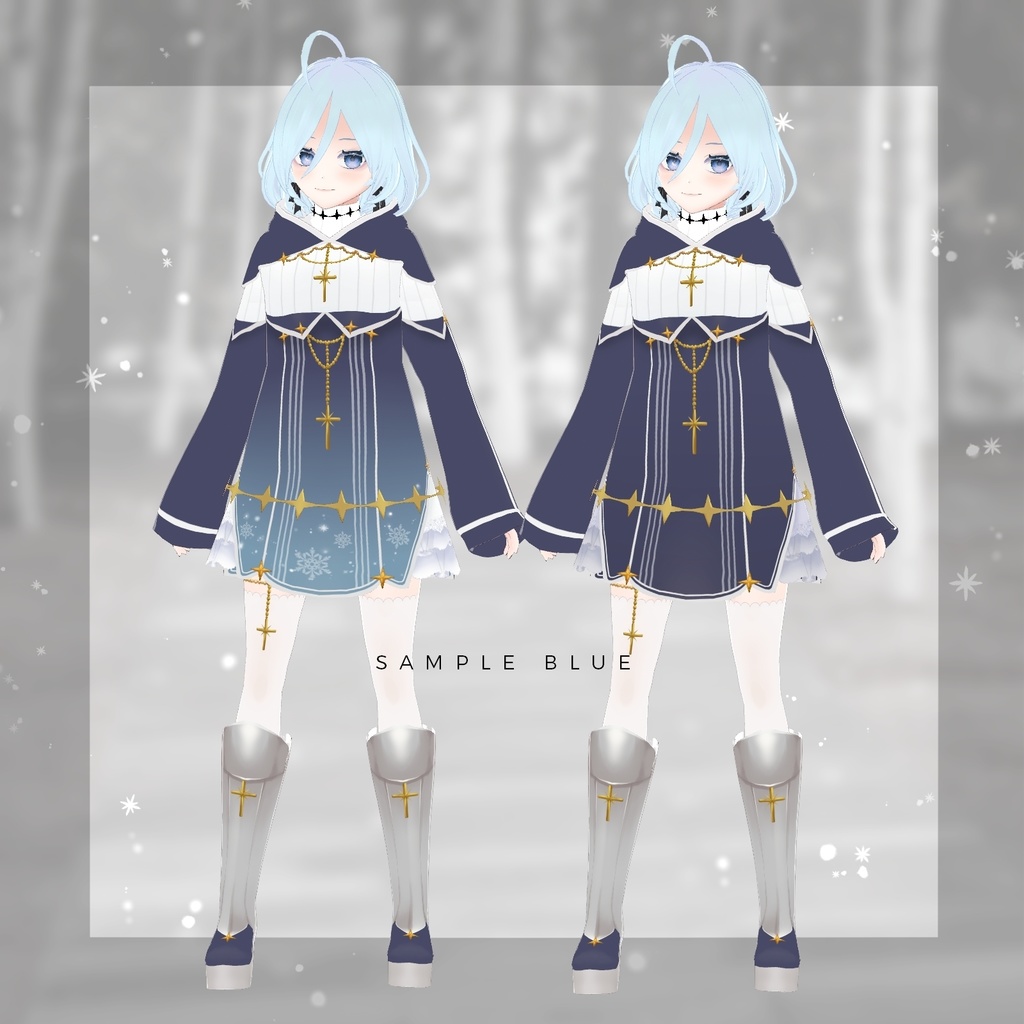 【VRoid正式版】ファンタジー衣装・聖職者コートB