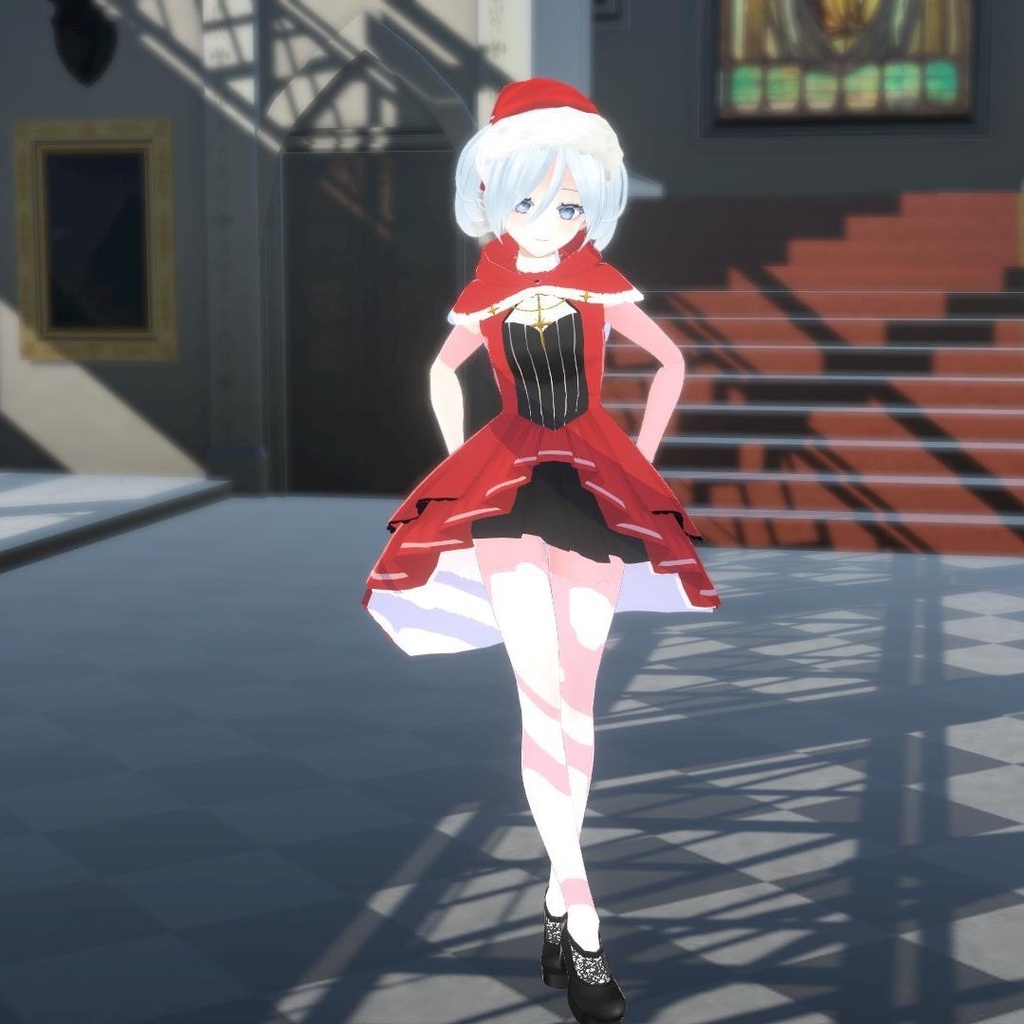 【無料 VRoid正式版】サンタドレス2022