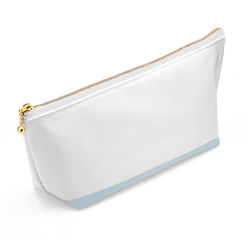 ꒰✡ 🎠☪︎ ✡꒱ポーチ ホワイト×ライトブルー