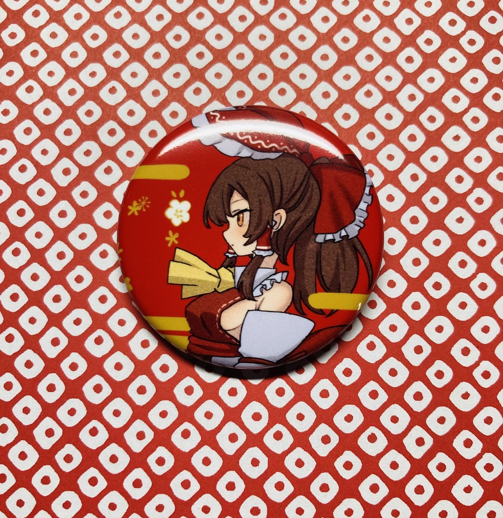 博麗霊夢缶バッチ(紅) 例大祭20