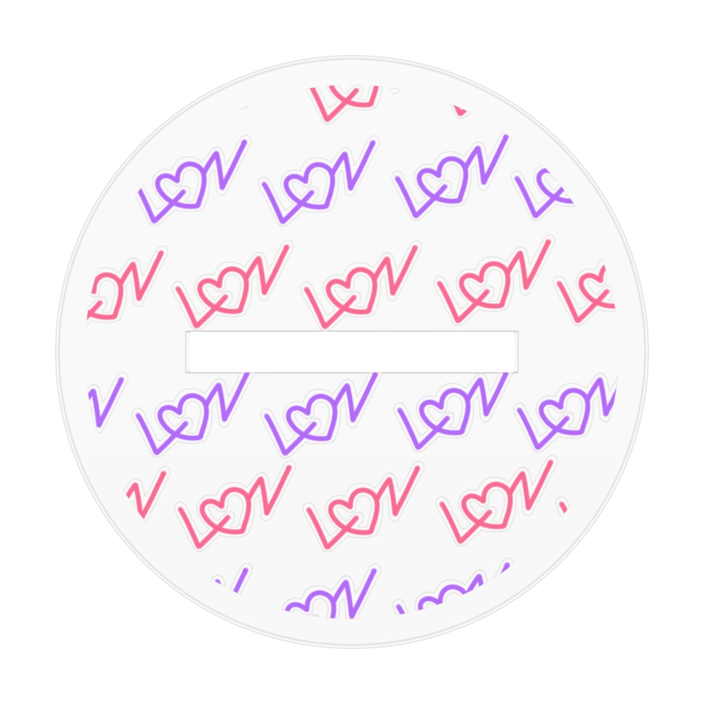 ろんうさチルタイム(70mm×70mm)