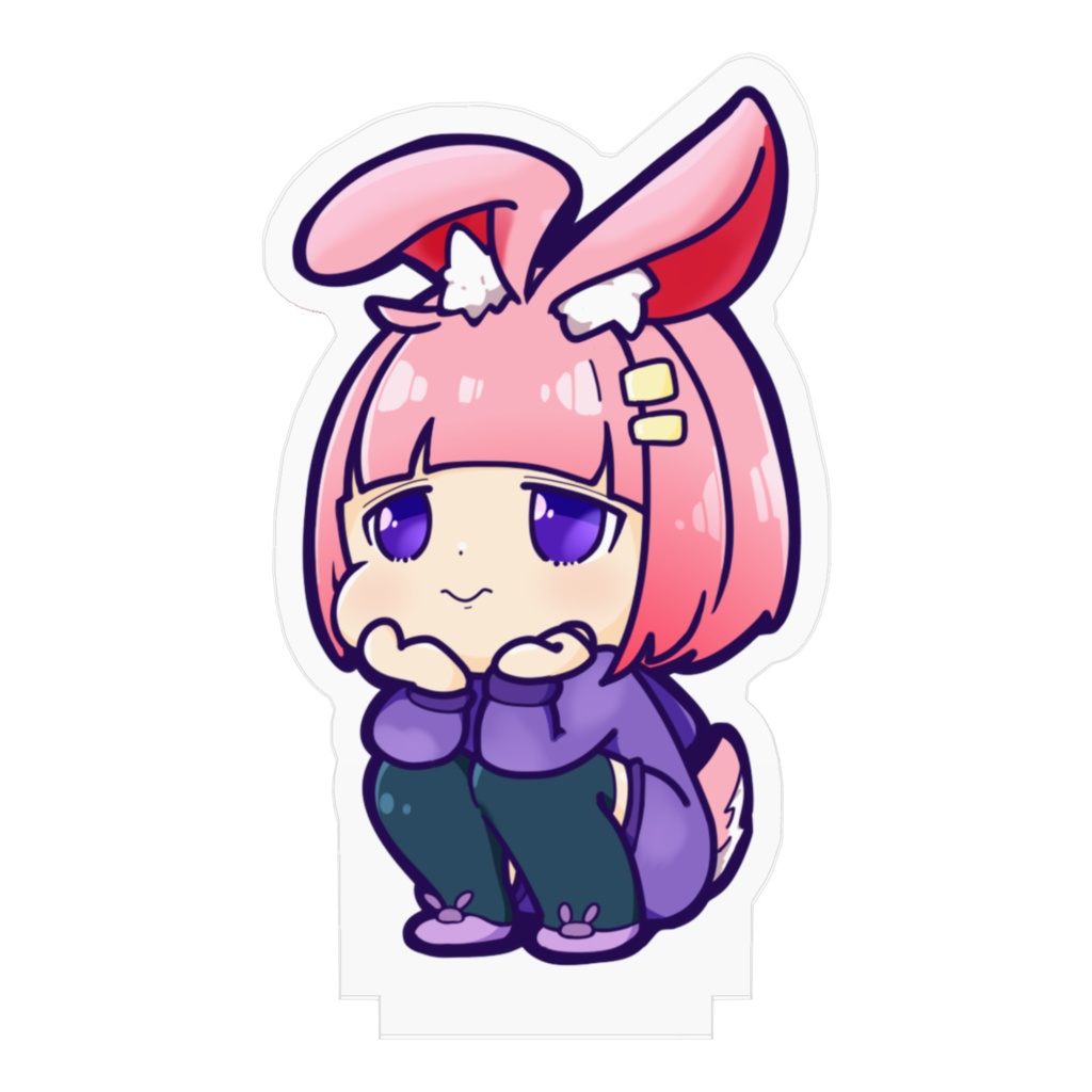 ろんうさチルタイム(70mm×70mm)