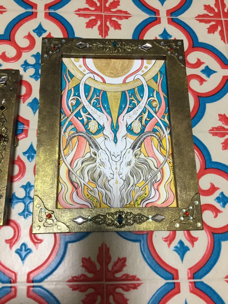 <額装イラスト・2Lサイズ原画>Bucca