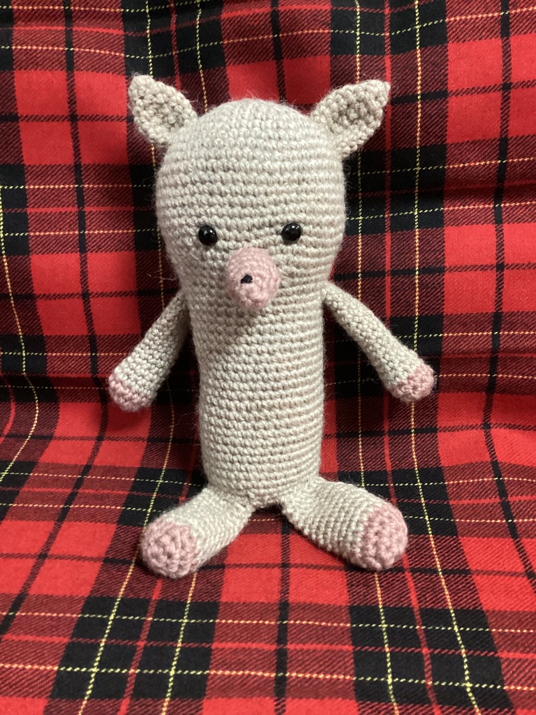 あみぐるみ（中）：あいつシリーズ：座るタイプ（かわいいあいつ・オフカラー）