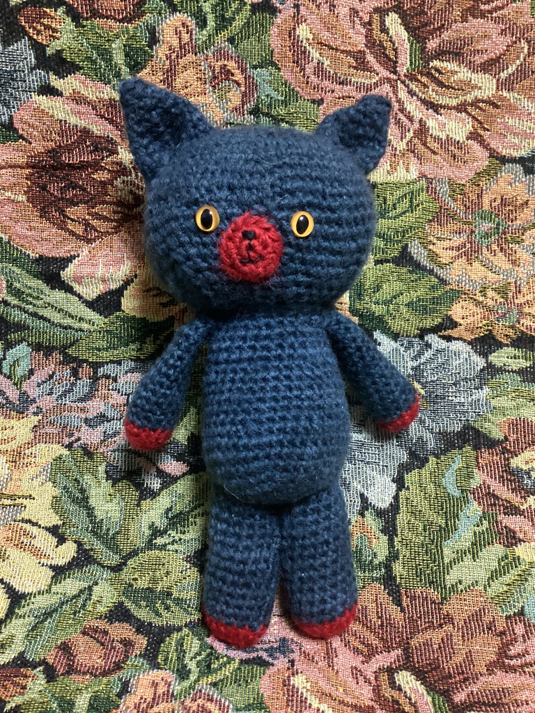 ねこ：直立タイプ：ダークグレー