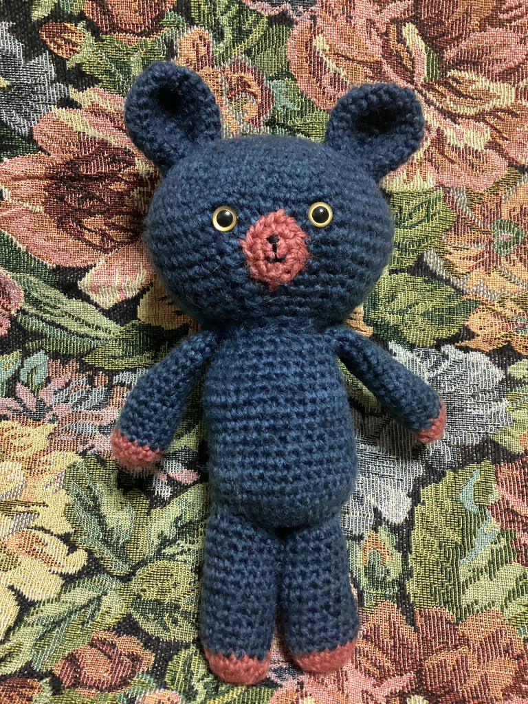 くま:直立タイプ:ダークグレー