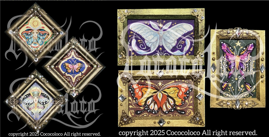 ミニ額装イラスト