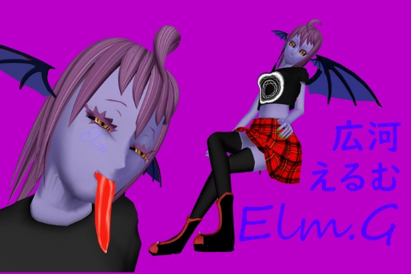 【オリジナル3Dモデル】 デビルガール 広河えるむ【VRChat想定】