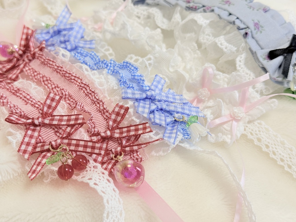 フリルヘッドドレス　ぬい服