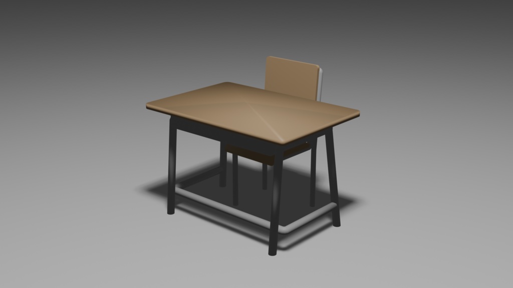 学校机と椅子セット