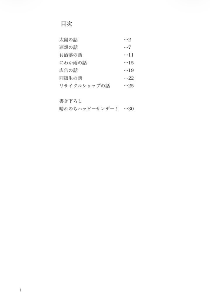 晴れのちハッピーサンデー!