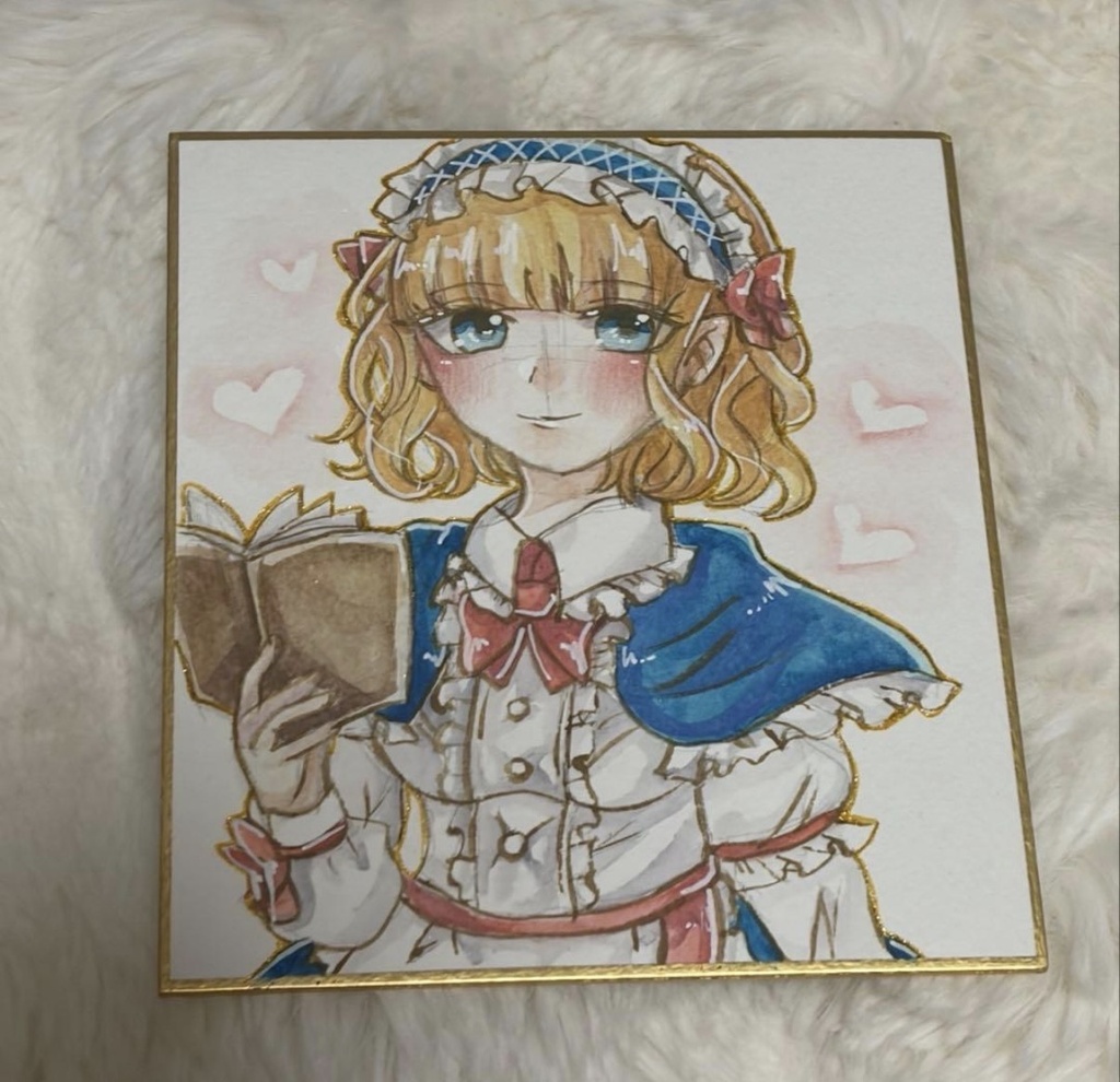 東方Project アリス・マーガトロイド ファンアート 一点物 色紙 原画