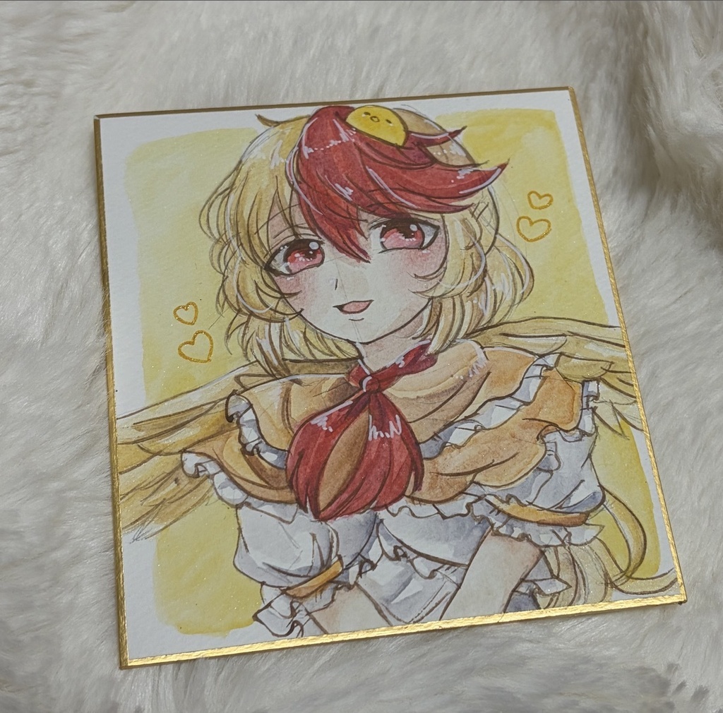 東方Project 庭渡久侘歌 ファンアート 一点物 色紙 原画