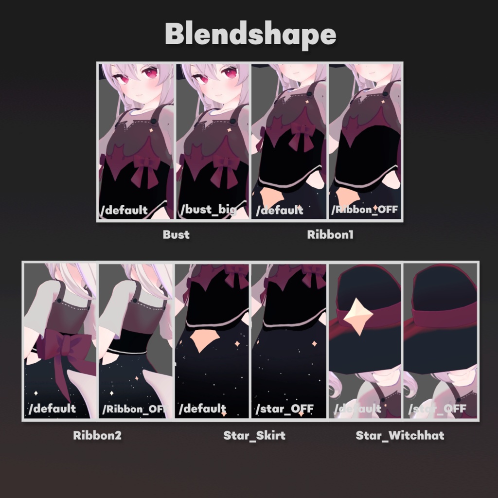 【カリン用衣装】Bat Night Star【ハロウィンワンピ】