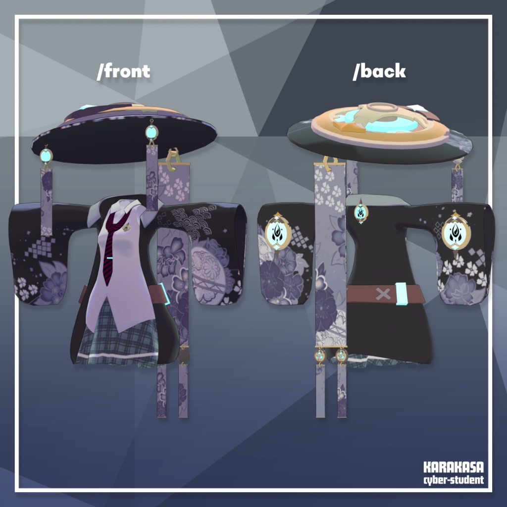 【カリン・Tireur対応衣装】KARAKASA cyber-student