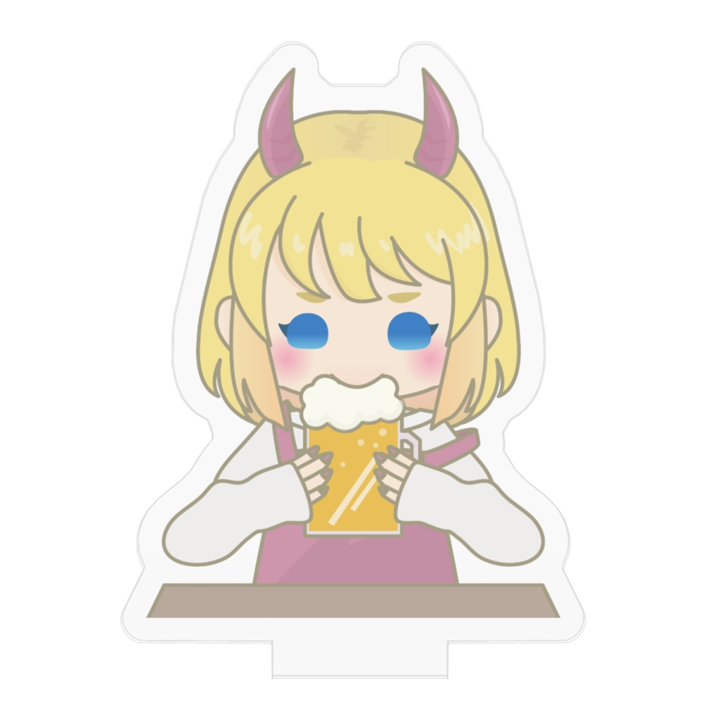 アクリルスタンド(よりぬきビスコさん ビールぐびぐび)