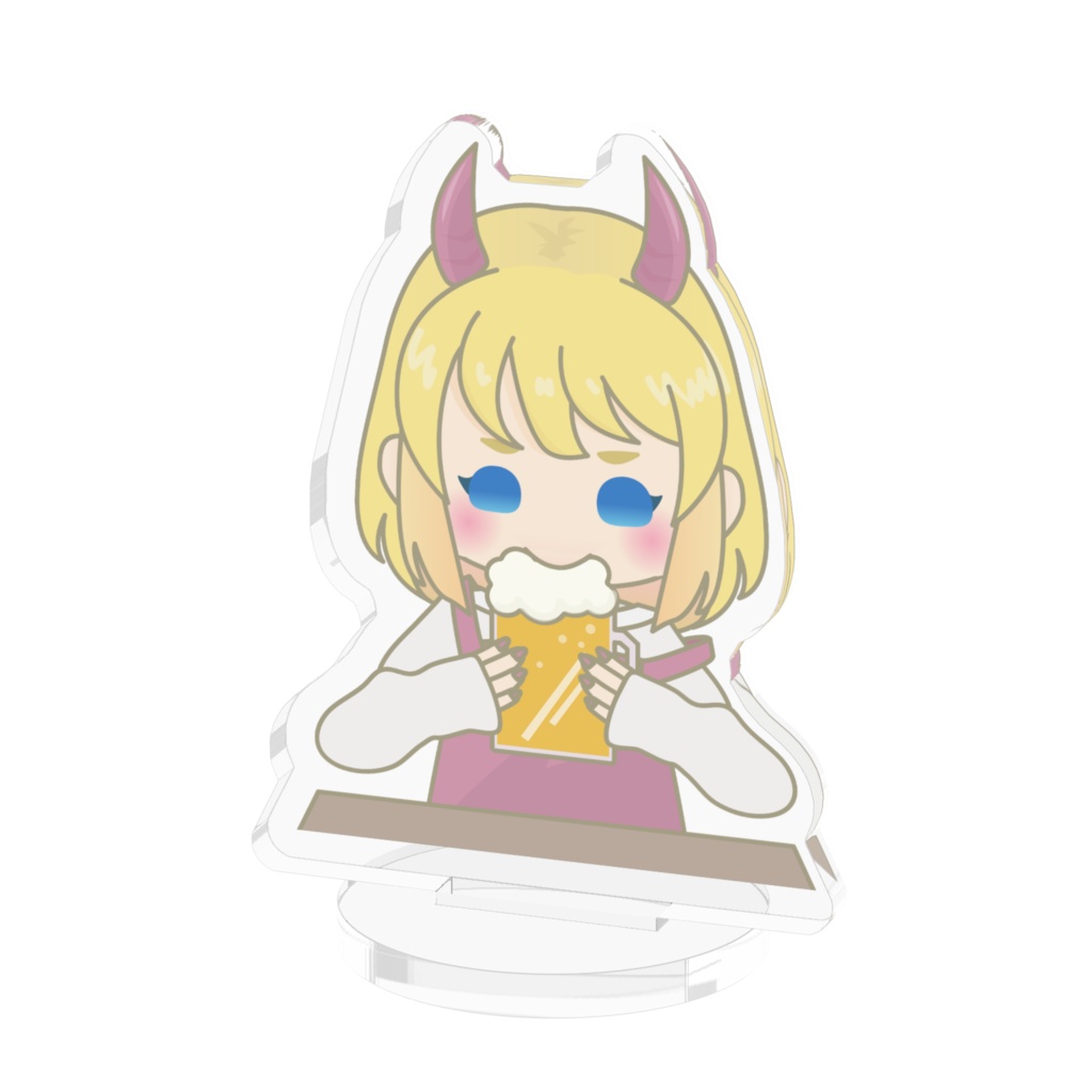 アクリルスタンド(よりぬきビスコさん　ビールぐびぐび)