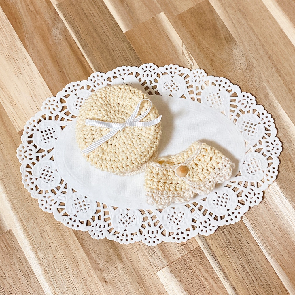 チューリップ帽子とポンチョセット