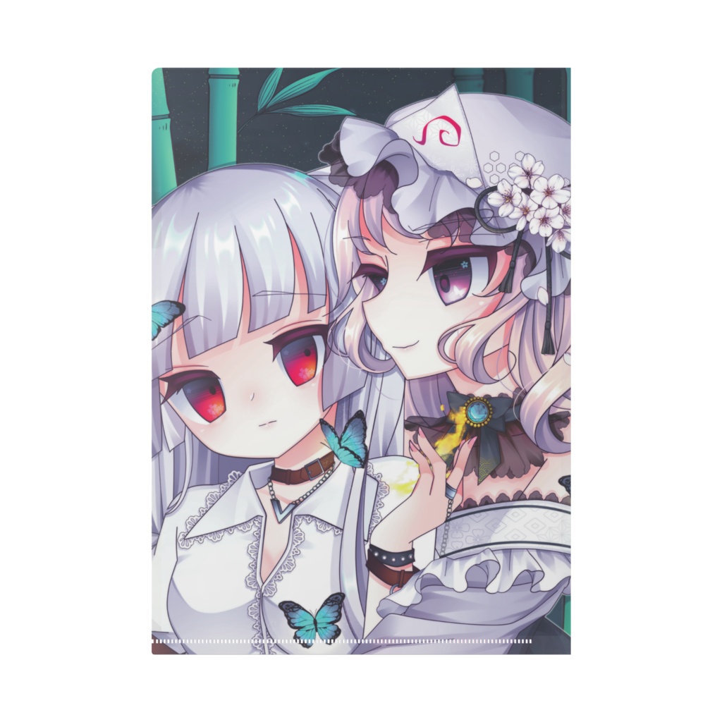 永夜抄EXクリアファイル(幽々子・妹紅)