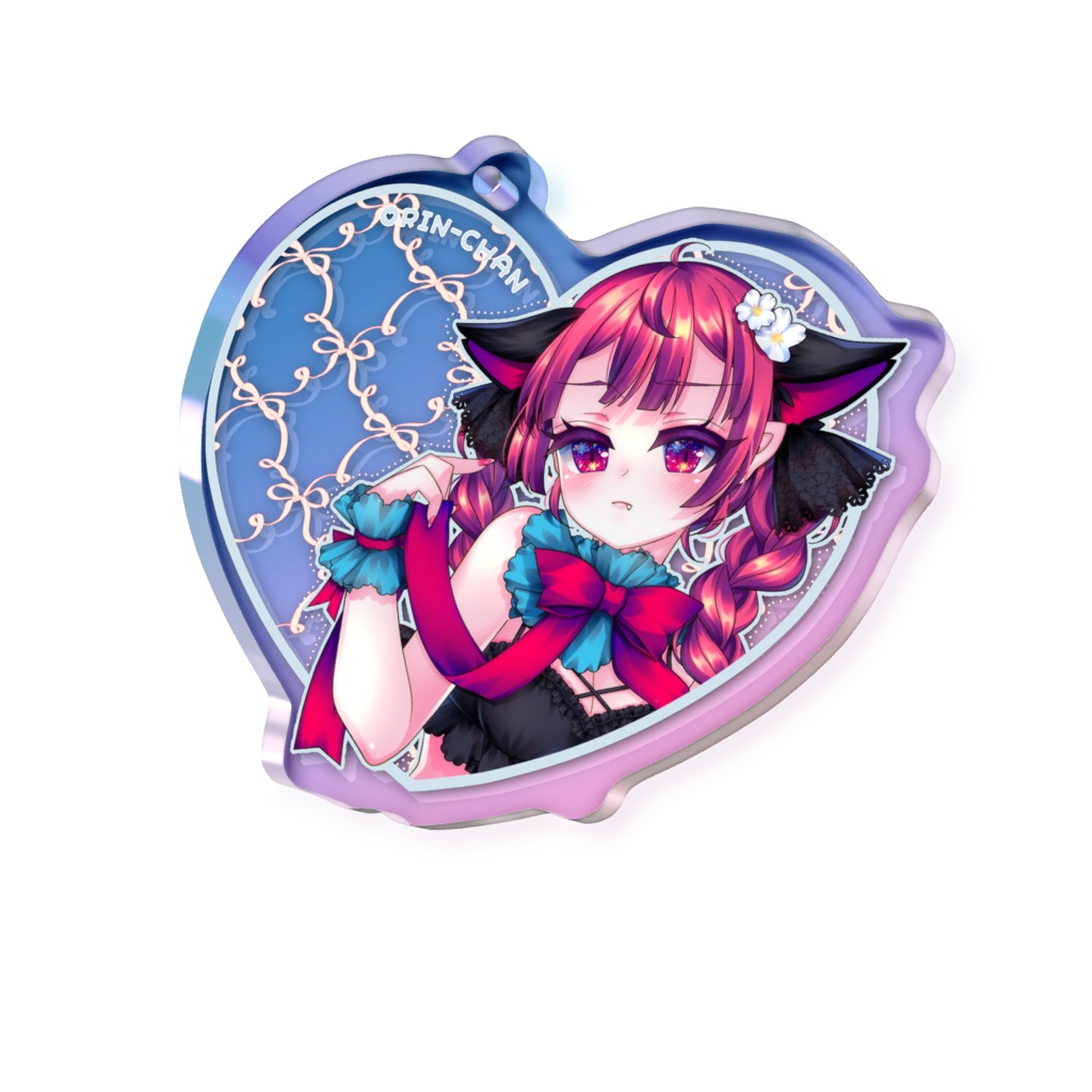 お燐ちゃんオーロラアクキー