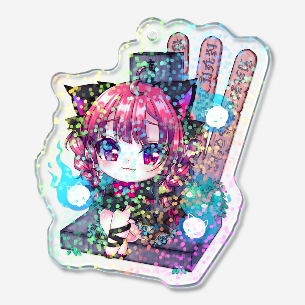 お燐ちゃんホログラムアクリルキーホルダー✨