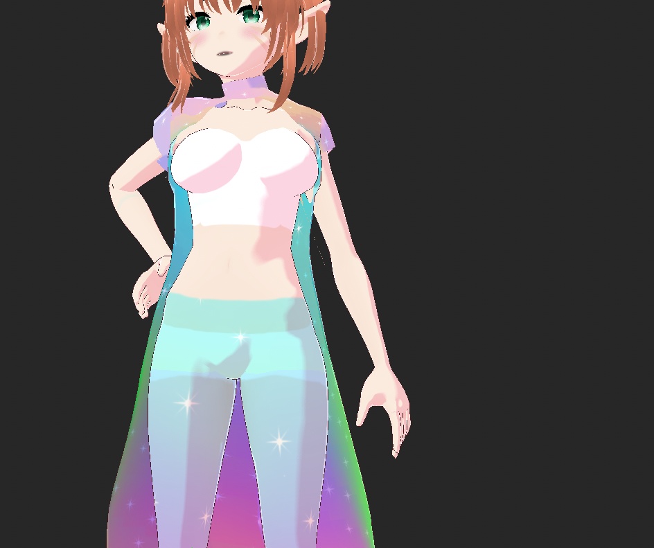 Rainbow Sparkle Cape Jacket