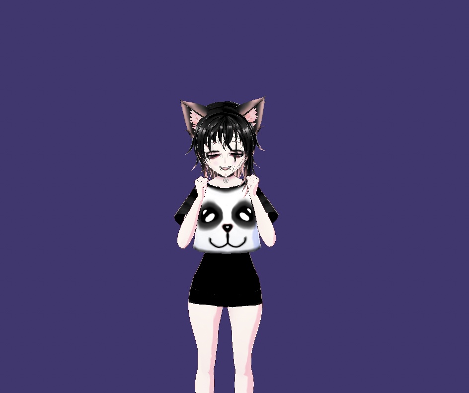 Panda Crop Top T-Shirt