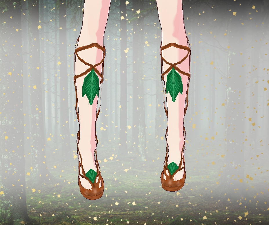 Leafy Forest Fae Sandals