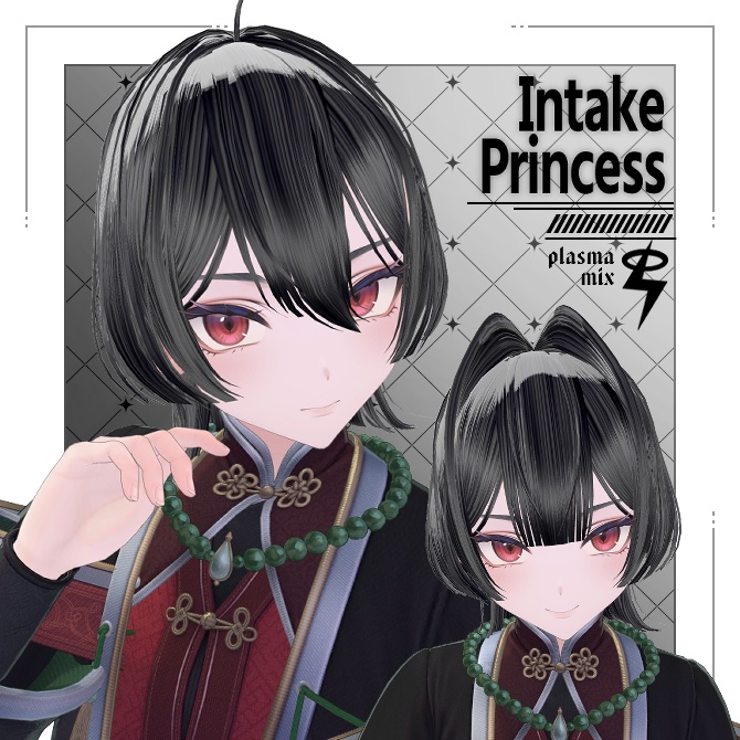 【8アバター対応】インテーク姫カットウルフ&ボブ【VRC想定】