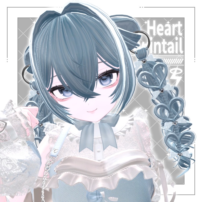 【VRC想定】ハートツインテール【しなの対応】