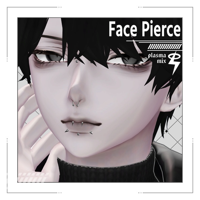 【VRC想定】Face Pierce【水瀬対応】
