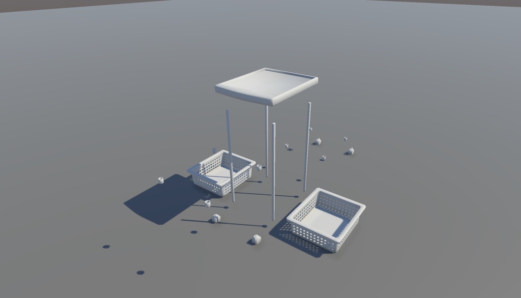 キャスター付きワゴン